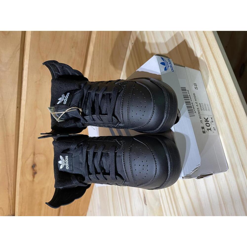 NIB~NWT~ Sold Out Dead Stock~ Adidas JS Wings 4.0 Kids Black US 10K EU 9 1/2K